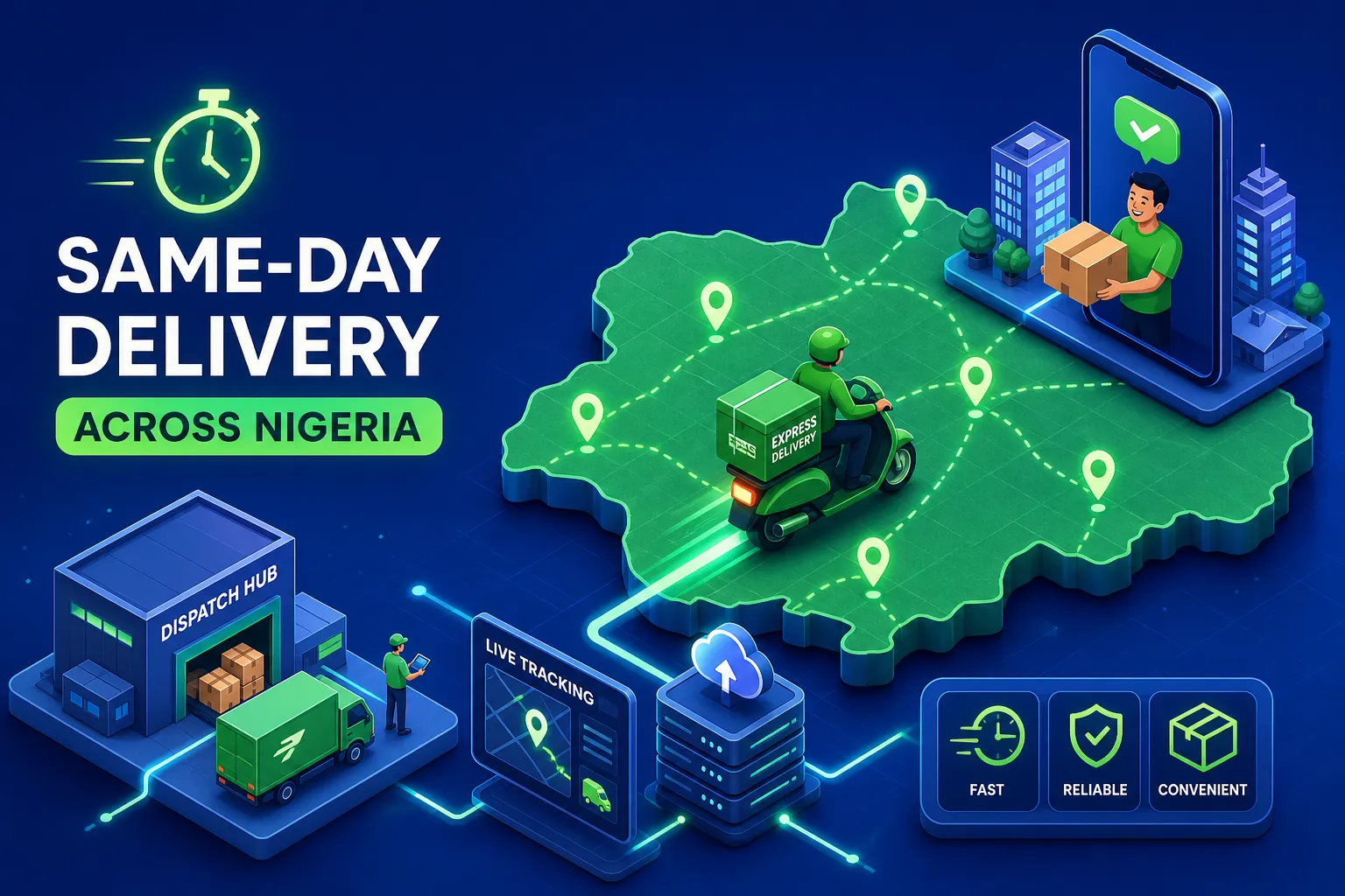 how to offer same day delivery to customers across nigeria
